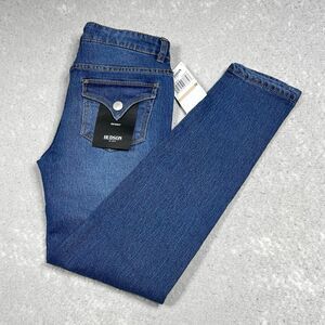 Hudson Jeans Girls Size 12 Blue Destructed Destroyed Skinny Jeans Pockets